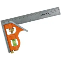 Bahco Équerre Combinée Avec Pointe à Tracer En Métal 400 Mm