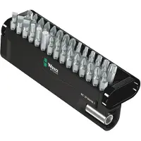 Wera Bc Metal 1 Screwdriver Bit Set 30 Pieces Noir