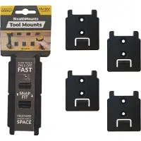 StealthMounts TM-DW18-BLK-4 - Support De Machine (4pcs) Pour DeWALT XR - Noir