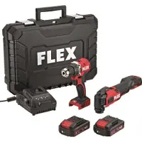 Flex DD LD+MT 18-ECTC/2.5 Outil Multifonction 18 V + Perceuse-visseuse (2 Batteries) Dans Un Coffret