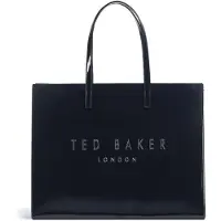 Ted Baker sac à épaule Caarmen Printed Crinkle Icon Bag Navy bleu marine