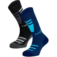 Tenson Core Long Socks 2 Pairs Bleu,Noir EU 43-45