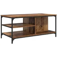 vidaXL Table basse en vieux bois 100 x 50 x 45 cm Bois composite
