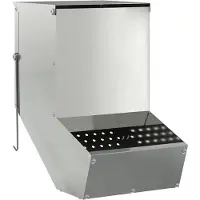 vidaXL Distributeur pour lapins Argent 17,5 x 26 x 28,5 cm
