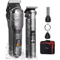 Hatteker RFC-588 Tondeuse Cheveux et Barbe 5 en 1