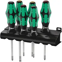 Wera Ensemble de tournevis PZ/PH/Fente 6 pièces