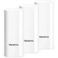 Netatmo Pack de 3 détecteurs d'ouverture intelligents pour portes et fenêtres Blanc