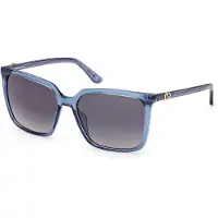 GUESS Gu00258 Woman Sunglasses Bleu Gradient Smoke/CAT3 Femme