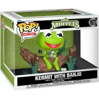 Funko POP! Les Muppets POP ! Deluxe Figurine Vinyle Kermit avec Banjo 9 cm