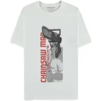 Difuzed Chainsaw Man T-shirt Chainsaw Man White Taille XL