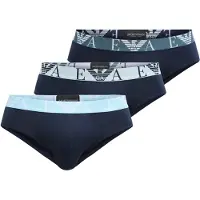 Emporio Armani pour homme. EM000258_AF20668 Ensemble 3 slip Prest navy (XL), Homewear, Coton, Marine