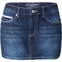 Juicy Couture Jupe bleu denim / blanc