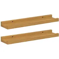 vidaXL Étagères Murales 2 pcs Beige 40 x 9 x 3 cm Bois d'ingénierie