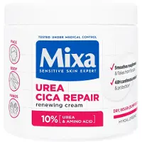 Mixa Urea Cica Repair+ Crème Régénérante pour le visage, les mains et le corps, 400ml