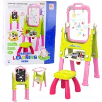 Leantoys Pädagogisches Whiteboard 5in1 mit Stuhl