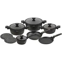 Klausberg lot de 12 pots en marbre 63911