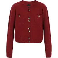 Dreimaster Klassik Cardigan rouge chiné