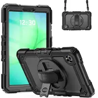 Accezz Coque arrière Defender XT Samsung Galaxy Tab A11 Plus - Noir