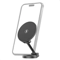 IMoshion Support de téléphone pour voiture avec MagSafe - Chargeur sans fil - Tableau de bord - Noir