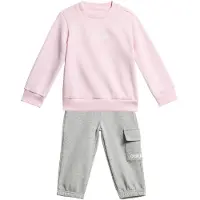 Adidas Essentials Joggers Fleece Set Gris,Rose 12-24 Months Enfants