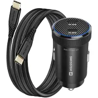 Swissten Chargeur de voiture 2x Usb-c Pd + câble Usb-c 1m