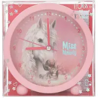 Miss Melody 0414088, Réveil analogique, rond, rose, intérieur, bébé, garçon/fille