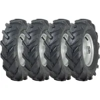 Parnells 4.80/4.00-8 Open Centre Wheel Cleated Rotovator Rim 25mm Ball Bearing (Set of 4)