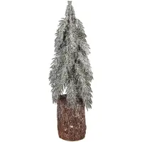 Clayre & Eef Mini-sapin de Noël artificiel Ø 12x32 cm Vert Bois