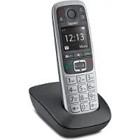 Gigaset E560, Téléphone analogique/DECT, Combiné sans fil, 150 pôles, Noir, Argent