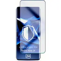 3MK Verre trempé HardGlass Max Lite noir pour Xiaomi Redmi Note 14 5G (Xiaomi Redmi Note 14 5G), Téléphone portable : film de protection, Noir