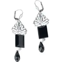 KRIKOR Boucles d'oreilles Gothic de - Nachtblatt - pour Femme - couleur argent - Taille Standard