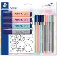 Staedtler Set de Coloriage - Pastel - 12 Parties - - UneTaille - Set de Coloriage