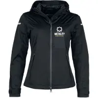Metality Sweat-shirt zippé à capuche de - Damen Allweather Jacket - S - XXL - pour Femme - noir - Taille XL