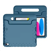 IMoshion Coque kidsproof avec poignée pour Apple iPad 11 (2025) 11 pouces A16 / iPad 10 (2022) 10.9 pouces - Bleu foncé