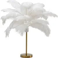 Kare Lampe de table Feather Palm blanc 60cm (E27)