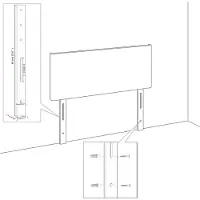 vidaXL Cadre de lit sans matelas vert foncé 140x190 cm velours