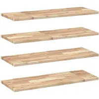 vidaXL Étagères flottantes 4 pcs 100x30x2 cm acacia massif non traité