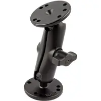 Ram Mounts Universal Double Ball Mount With Two Round Plates B Size Medium Mono Pivot Arm Noir