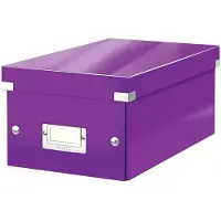 Leitz Boîte d'organisation DVD Click + Store , violet