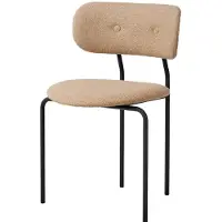 Gubi Coco Dining Chair Chaise de Salle à Manger Around Bouclé 004, Dedar