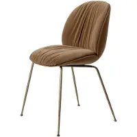 Gubi Beetle Soft Dining Chair Chaise de Salle à Manger Sunday, Dedar (112) | Antique brass