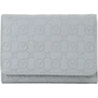 Valentino Portefeuille gris pour femme avec compartiment à monnaie et emplacements pour cartes, fabriqué à partir de matériaux recyclés