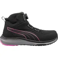 Puma Bottes de sécurité Femme Motion Aspire Disc mid S3S rose, conforme à la norme EN ISO 20345:2022 S3S ESD HRO SR taille 37