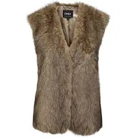 ONLY Femmes, Gilet, Gilet ONLDAWN, Marron, (L)