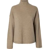 Selected Pull-over 'SLFCILLE' beige chiné