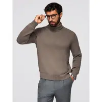 OMBRE Pull-over 'OM-SWTN-0163' brun foncé