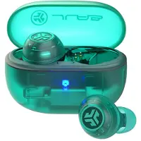 JLab Go Pop Anc Tws Clear In-ear Écouteurs Sans Fil Avec Anti-bruit Teal