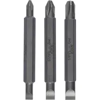 Bosch Pack de 3 Embouts de vissage doubles S 0,6x4,5, S 0,8x5,5, S 1,2x6,5, PH1, PH2, PH3, 60mm