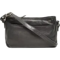 Berba Femmes, Sac à main, Kleine Crossbodytas / Schoudertas Dames - Leer - Lucca - Zwart, Noir