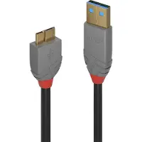 Lindy 36765 câble USB USB 3.2 Gen 1 (3.1 Gen 1) 0,5 m USB A Micro-USB B Noir